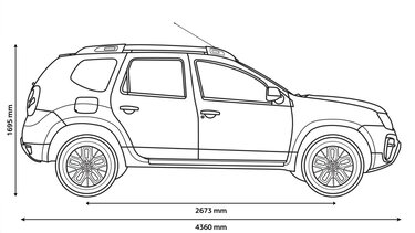 DUSTER side dimensions
