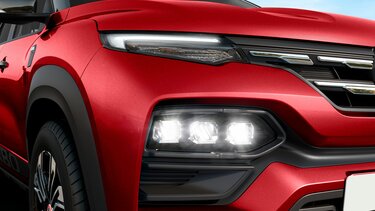 tri-octa LED pure vision headlamps with LED DRLs