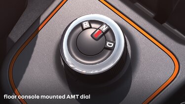 floor console mounted AMT dial