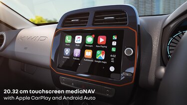 20.32 cm touchscreen mediaNAV with Apple CarPlay and Android Auto