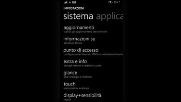 versione software windows phone