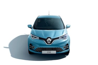 Renault ZOE blu lato anteriore 