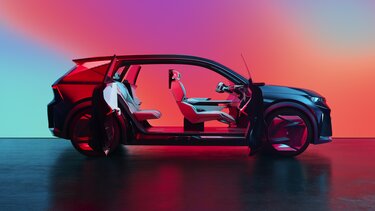 nowoczesny samochód koncepcyjny renault scenic megane hybryda elektryczny wodorowy