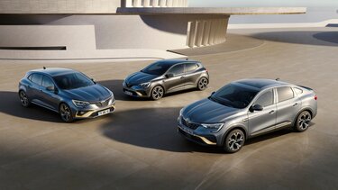 Renault E-Tech-assortiment 100% elektric, full hybrid of Plug-In Hybrid
