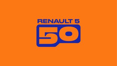 logo voor Renault 5 50 jaar