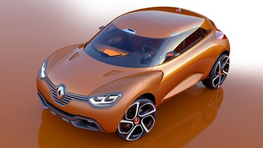 Orangener Renault CAPTUR Concept Car 