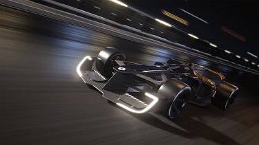 R.S. 2027 VISION Formula 1 yarış pistinde