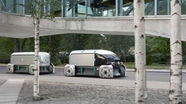 Autonom fahrende Renault EZ PRO Concept Car Fahrzeuge