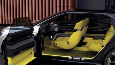 Blick in den Innenraum des Renault MORPHOZ Concept Car