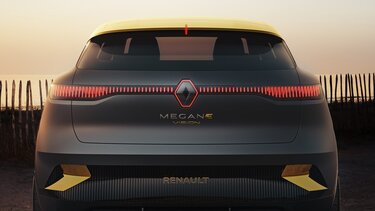 Renault MEGANE eVISION achterkant verlichting