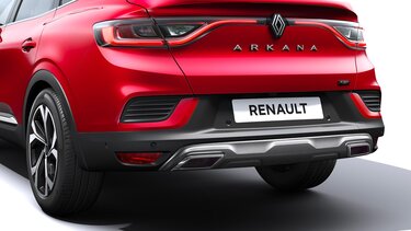 Renault Arkana E-Tech full hybrid – Zubehör – Unterfahrschutz hinten mit doppeltem Auspuffendrohr