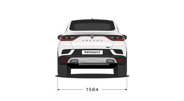 rozmery ‒ modulárny dizajn ‒ Renault Arkana E-Tech full hybrid
