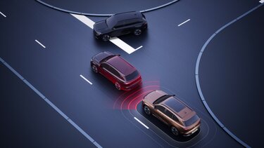 Renault Koleos - frenado autónomo de emergencia con detección de peatones y ciclistas