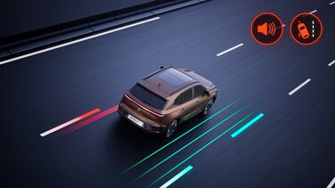Renault Koleos full hybrid E-Tech - alerta salida de carril