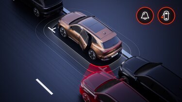 Renault Koleos - alerta de salida segura de pasajeros