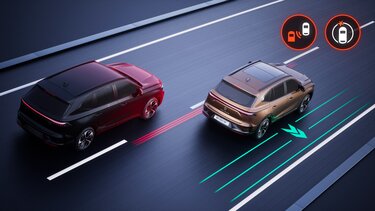 Renault Koleos: detección trasera