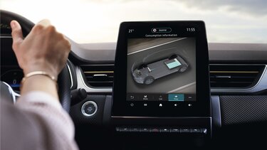 Renault Captur - Interieur, dashboard, scherm voor de bestuurder