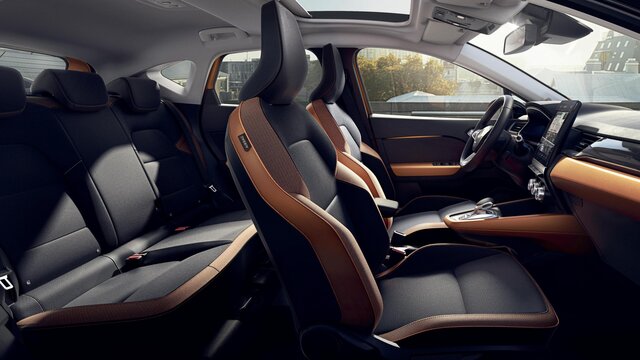 Nowe Renault CAPTUR wnętrze - tapicerka
