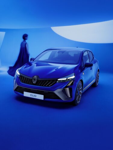 Renault Clio E-Tech full hybrid – Kühlergrill, Frontscheinwerfer und Tagfahrlicht