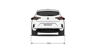 dimensions - modular design - Renault Clio E-Tech full hybrid