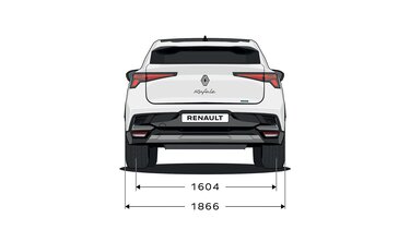 vue arrière - Renault Rafale E-Tech hybrid