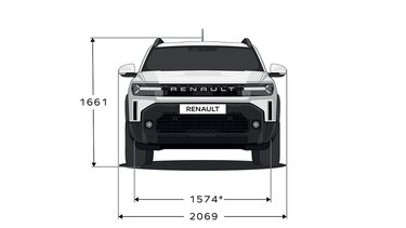 Розміри - Renault Duster