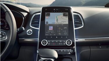 Renault ESPACE sistema multimediale, tablet con touchscreen 