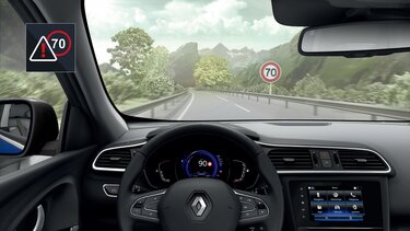 Предупреждение за скорост на Renault KADJAR