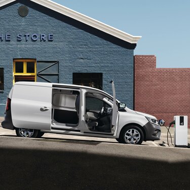Renault Kangoo Van E-tech 100% Elétrico - abertura da porta lateral