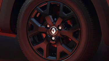 Novas rodas de liga leve pretas de 14" Renault Kwid