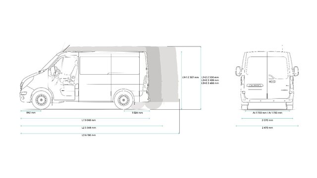 Renault master размеры