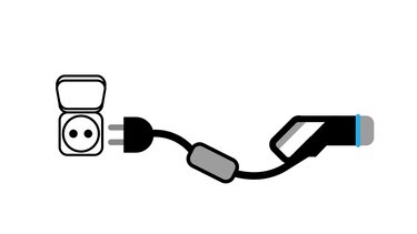 Kućna utičnica (pojačana ili standardna) +kabel načina 2