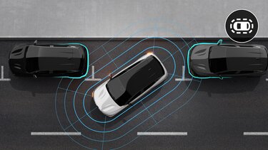 Renault Megane E -Tech 100% elétrico - alerta de tráfego cruzado traseiro