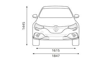 Renault - MEGANE R.S. - Dimensions