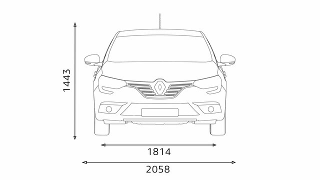 Renault megane габариты