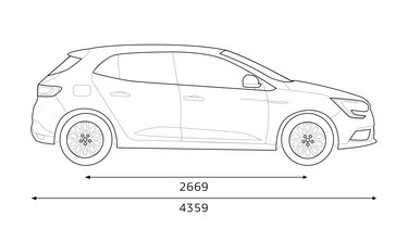 MEGANE dimensions profil