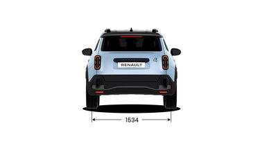 Dimensions face arrière- Renault 4 E-Tech 100% electrique