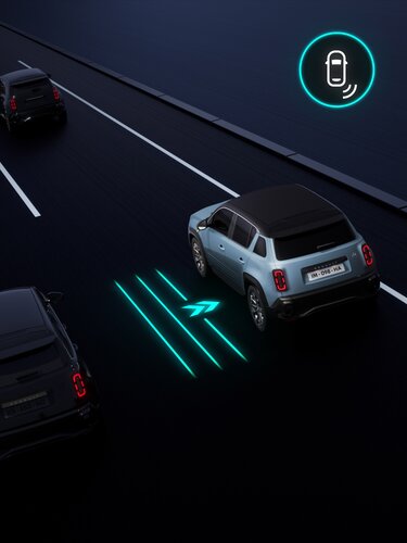 detection with trajectory correction - Renault 4 E-Tech 100% electric