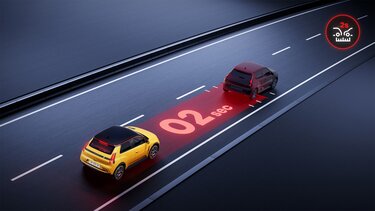 alerte de distance de sécurité - Renault 5 100% electric