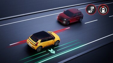 front and rear detection - Renault 5 E-Tech 100% electric