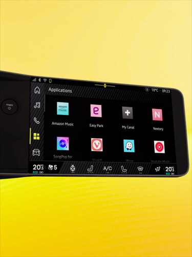 50 voorgeïnstalleerde apps - Renault 5 E-Tech 100% electric