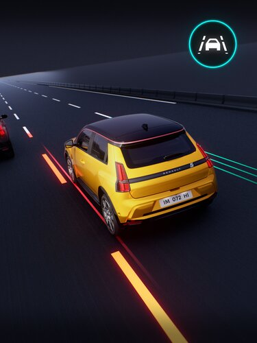 trajectoire d'urgence - Renault 5 E-Tech 100% électrique