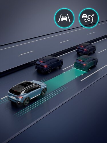 adaptative cruise control with stop & start