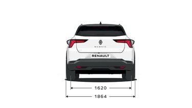 Dimensions face arrière- Renault Scenic E-Tech 100% electric