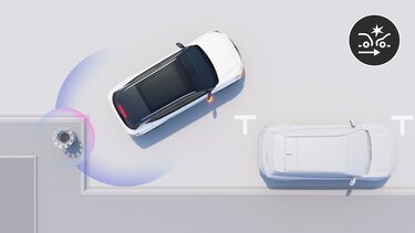 system wspomagania nagłego hamowania podczas jazdy do tyłu (R-AEB) - Renault Scenic E-Tech 100% electric