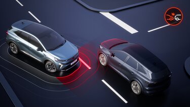 Renault Symbioz E-Tech full hybrid - freinage d’urgence automatique aux intersections