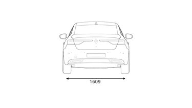 Renault TALISMAN dimensions arrière