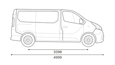 Габаритные размеры рено трафик