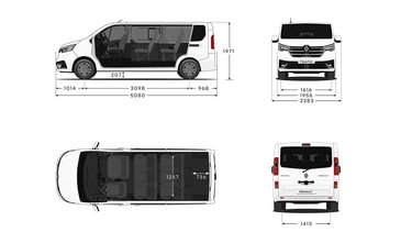 Renault Trafic Combi – L1-Abmessungen