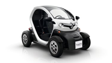 Weißer Renault Twizy E-Tech 100% elektrisch